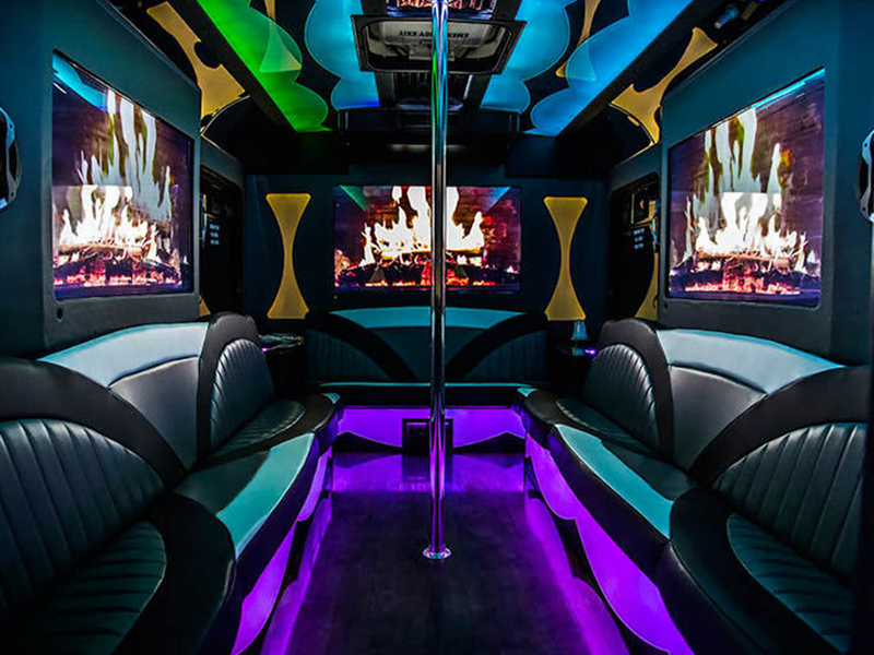 Party bus features