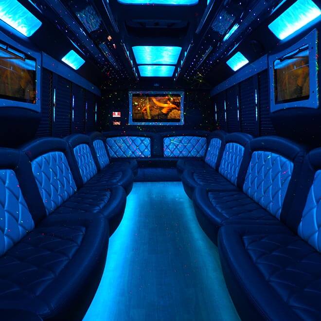 Premium bus interior